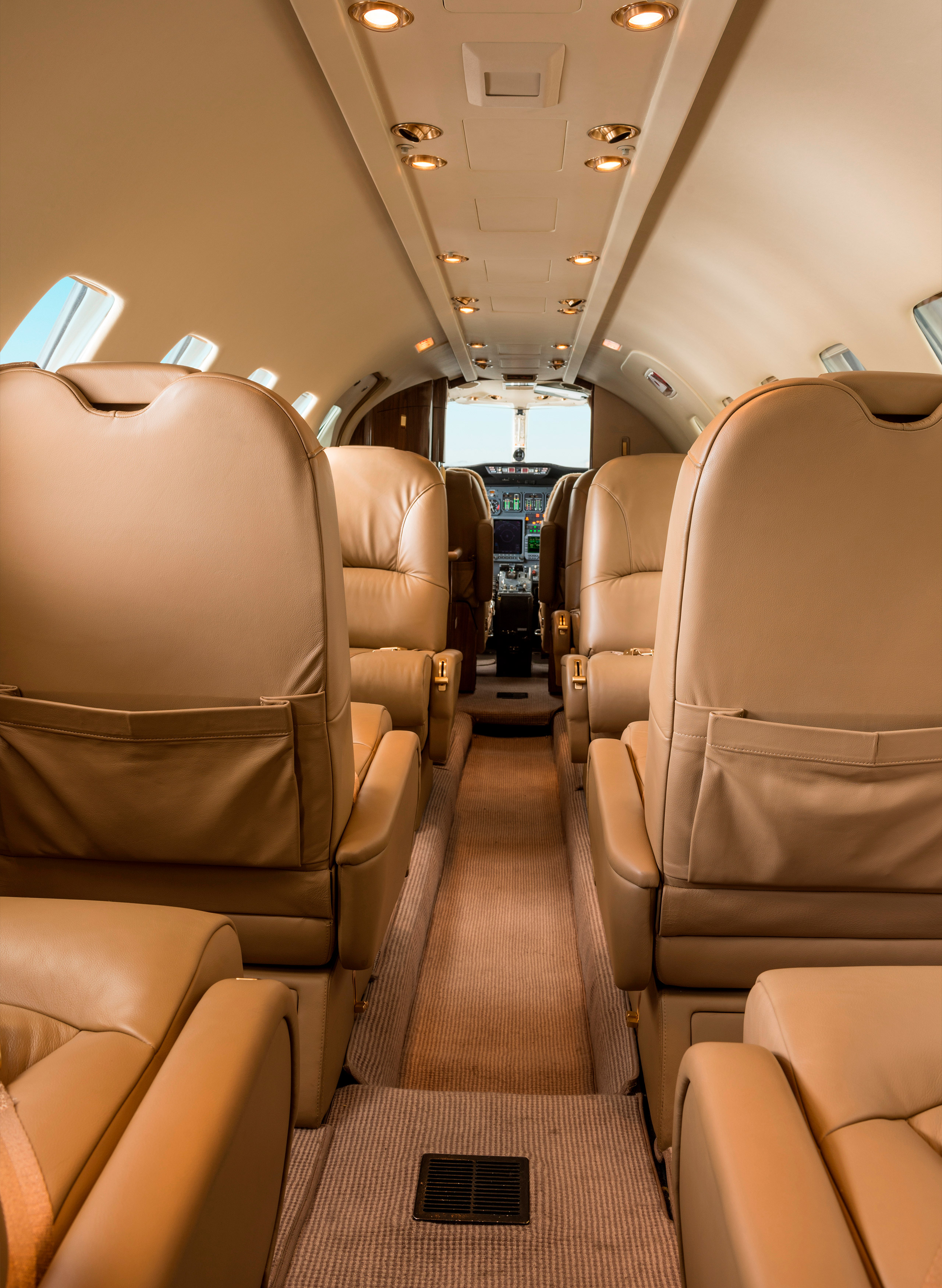 Private jet in Ibiza